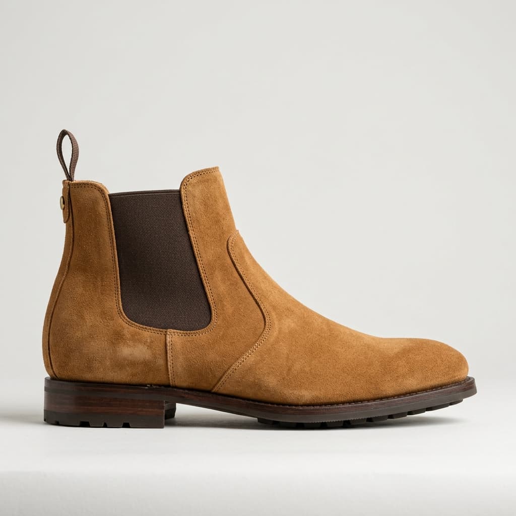 Tan Suede Chelsea Boots